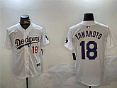 Men's Los Angeles Dodgers #18 Yoshinobu Yamamoto White Gold Home Limited Stitched Jerseys,baseball caps,new era cap wholesale,wholesale hats